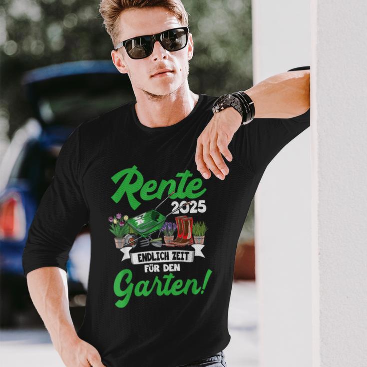 Rente 2025 Endlich Zeit Für Den Garten Rentner Langarmshirts Geschenke für Ihn