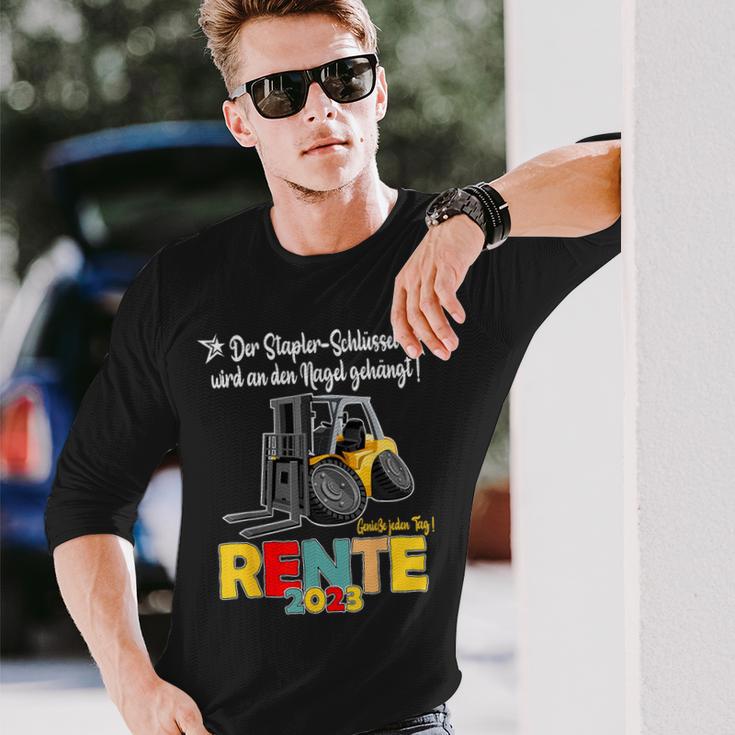 Rente Pension 2023 Forklift Langarmshirts Geschenke für Ihn