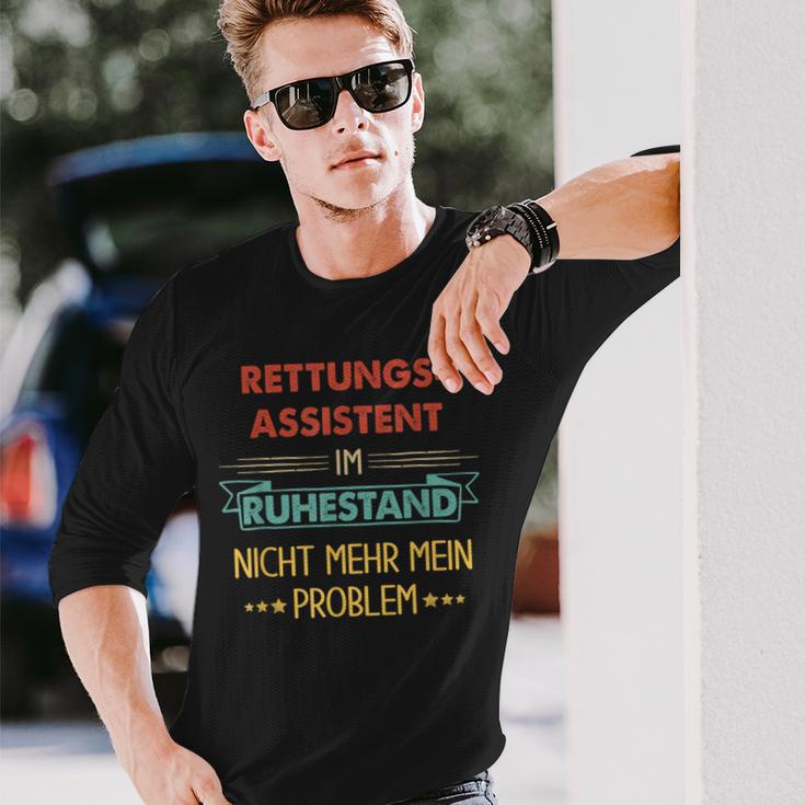 Rescue Assistant Im Ruhestand Nicht Mehr Mein Problem Langarmshirts Geschenke für Ihn