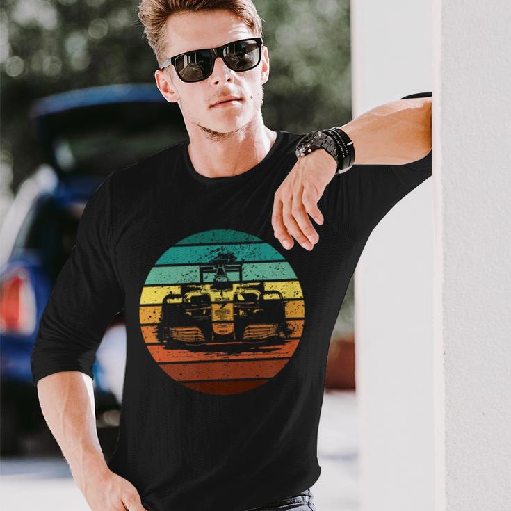 Retro Formula 1 Racing Car Sunset Langarmshirts Geschenke für Ihn