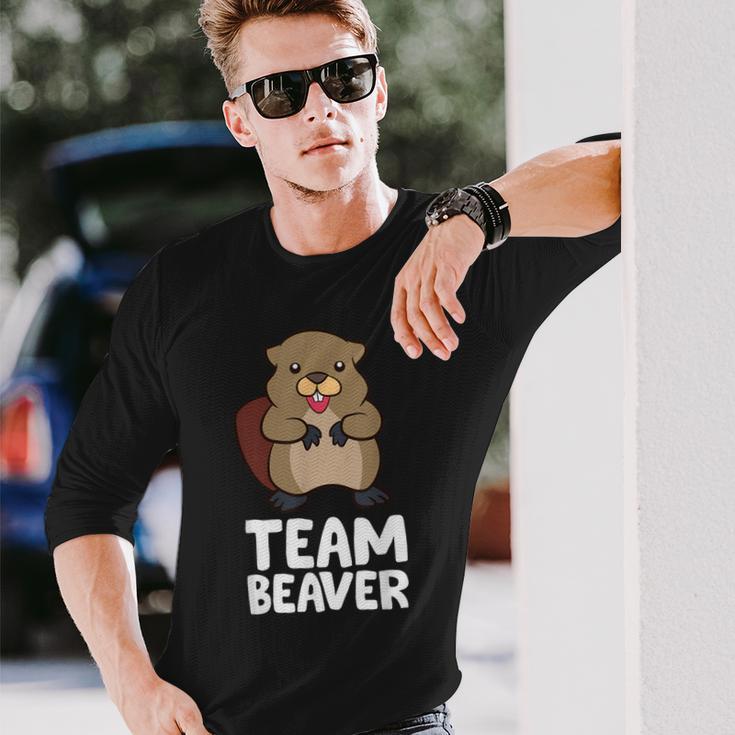 Rodent Team Beaver Team Beaver Love Flannelette Langarmshirts Geschenke für Ihn