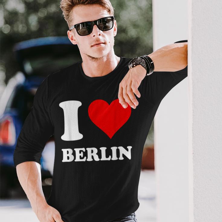 Rotes Herz Ich Liebe Berlin Langarmshirts Geschenke für Ihn