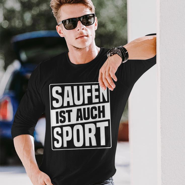 Saufen Ist Auch Sport Langarmshirts Geschenke für Ihn