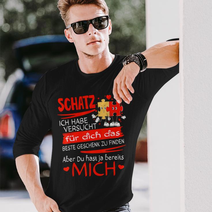 Schatz Ich Habeersucht I Für Den Partner Zum Partner Langarmshirts Geschenke für Ihn