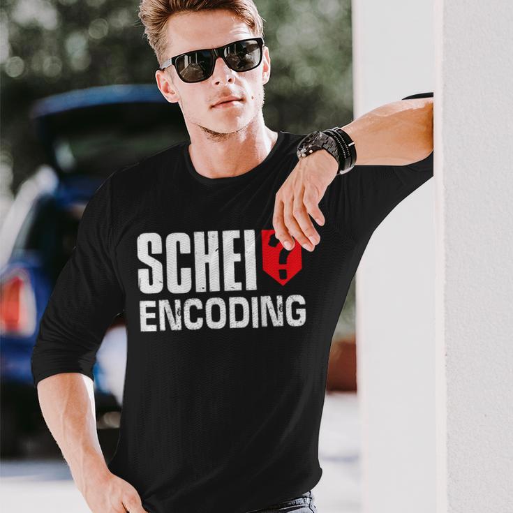 Schei Encoding Christmas Itler Nerd Langarmshirts Geschenke für Ihn