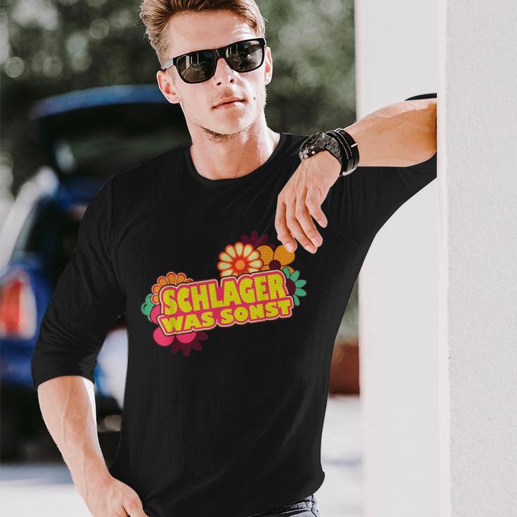 Schlager Was Sonst Schlageroutfit Party Schlagerparty Langarmshirts Geschenke für Ihn