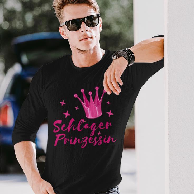 Schlagerprinzessin Schlager Prinzessin Schlagermusik Langarmshirts Geschenke für Ihn