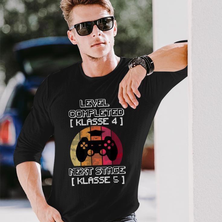 School Gymnasium 5Th Class Gaming Stage Langarmshirts Geschenke für Ihn