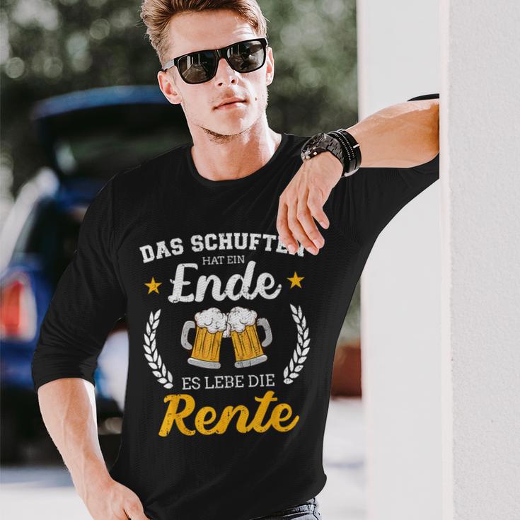 Schuften Hat Eine Ende Es Lebe Rente Für Rentner Ruhestand Langarmshirts Geschenke für Ihn