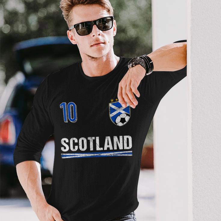 Scotland Flag Jersey Langarmshirts Geschenke für Ihn