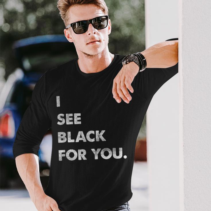 I See For You Denglish Engleutsch Saying Langarmshirts Geschenke für Ihn