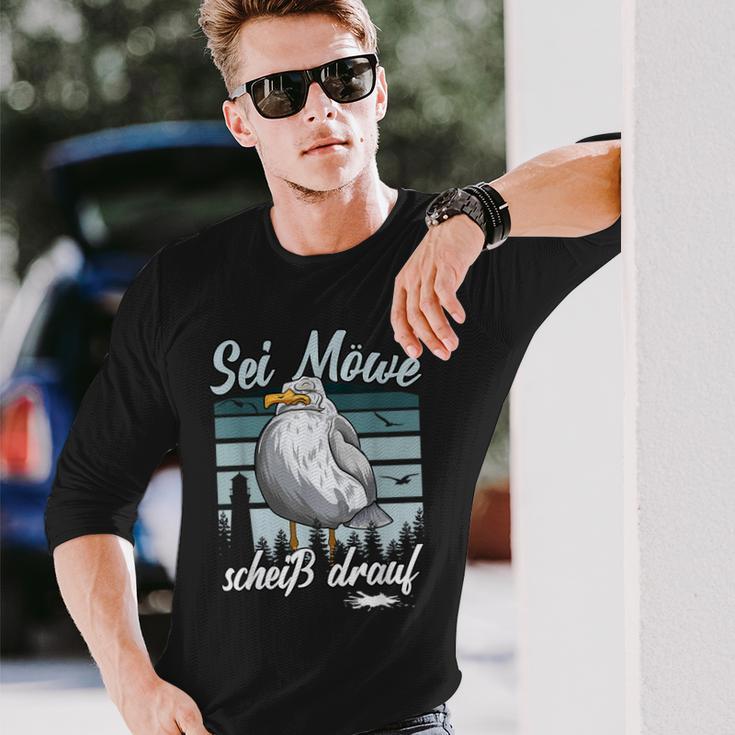 Sei Möwe Scheid Drauf North German Seagulls Langarmshirts Geschenke für Ihn