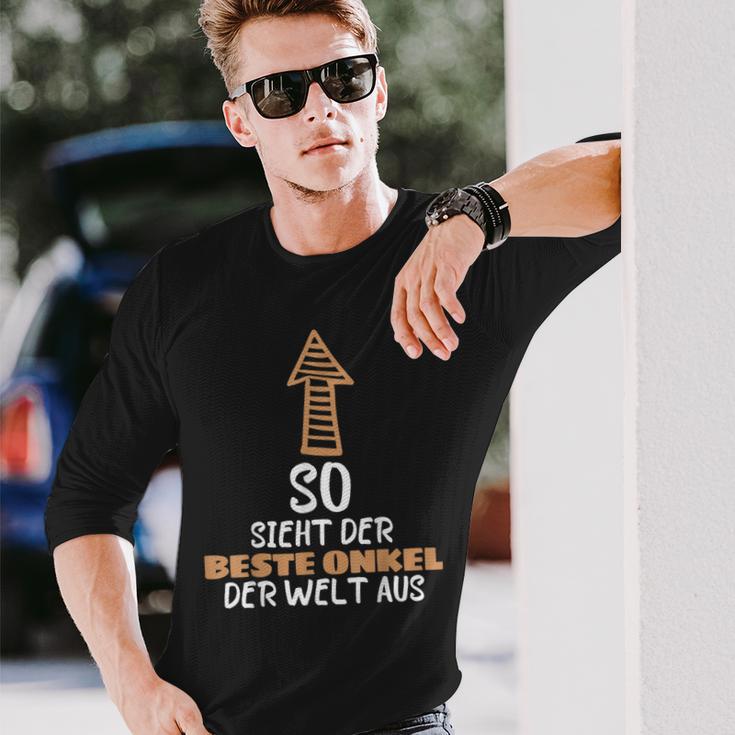 So Sieht Der Beste Unkel Der Welt Aus Beste Großonkel Onkel Unkel Langarmshirts Geschenke für Ihn