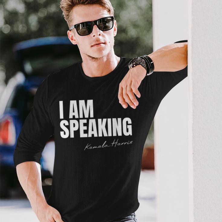 I Speak Kamala Harris Langarmshirts Geschenke für Ihn