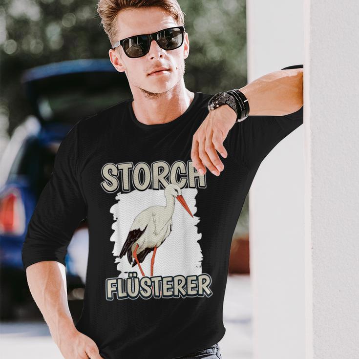 Stork Whisperer Storchflüsterer Sachenogel Stork Langarmshirts Geschenke für Ihn