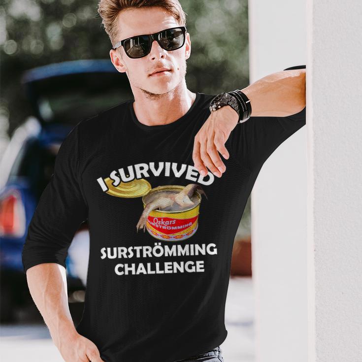 Surströmming I Survived Surströmming Challenge Langarmshirts Geschenke für Ihn