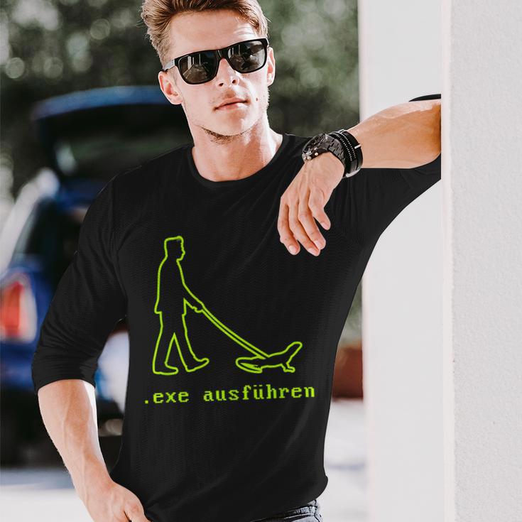 Sys Admin Programmer Informatiker Exe Run Langarmshirts Geschenke für Ihn