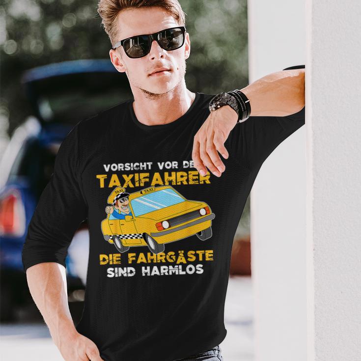 Taxi Driver Taxi Work Transport Large Space Taxi Slogan Langarmshirts Geschenke für Ihn