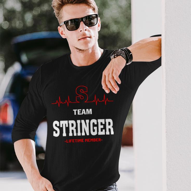 Stringers Members Team Stringer Lifetime Member Stringer Last Name Long Sleeve T-Shirt ...