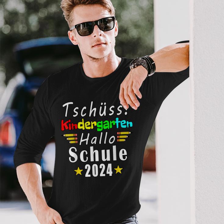 Tschüss Kindergarten Hello School 2024 Kita Langarmshirts Geschenke für Ihn