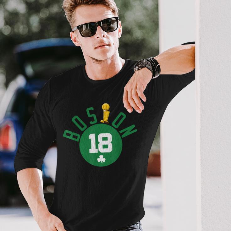 Vintage Retro Boston Champions Boston B-Ball City Long Sleeve T-Shirt Gifts for Him