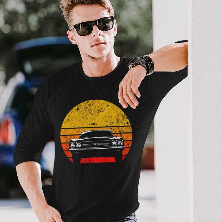 Vintage Retro Muscle Car For8 And Oldtimer Fans Langarmshirts Geschenke für Ihn