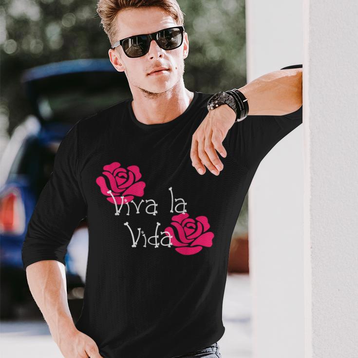 Viva Laida Rose Day Of The Dead Di Los Muertos Langarmshirts Geschenke für Ihn