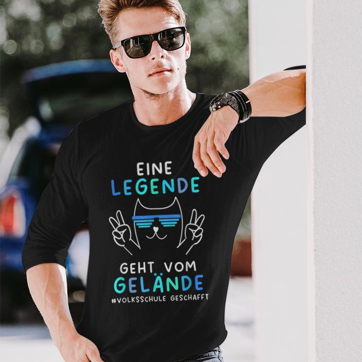 Volksschule 2024 Eine Legende Gehtom Gelände Langarmshirts Geschenke für Ihn