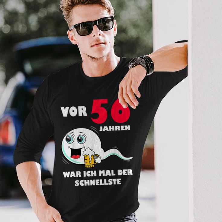 Vor 56 Jahren War Ich Mal Der Schnellste 56Th Birthday Man Langarmshirts Geschenke für Ihn