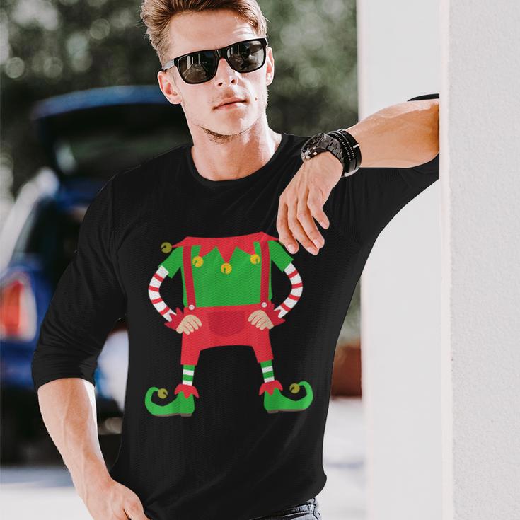 Weihnachtself Kostüm Elf Wichtel Weihnachtszwerg Langarmshirts Geschenke für Ihn