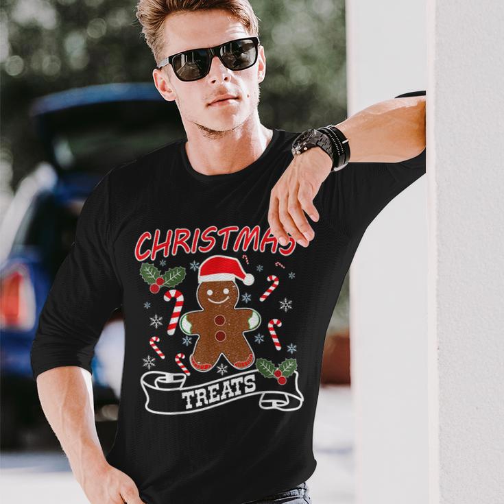 Weihnachtsleckereien I Happy Gingerbread Man Langarmshirts Geschenke für Ihn