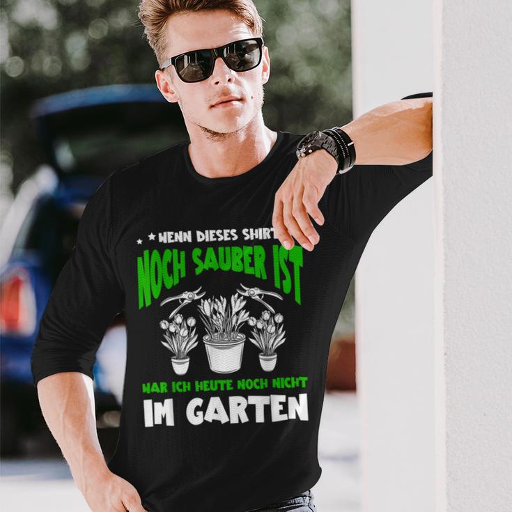 Wenn Dieses Noch Sauber Ist Lustig Garten Gärtner Langarmshirts Geschenke für Ihn