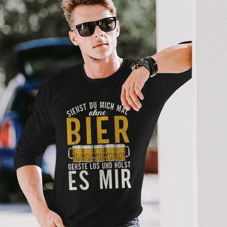 Wenn Du Mich Ohne Bier Sehst Geh Und Hol Mir Ein Bier Langarmshirts Geschenke für Ihn