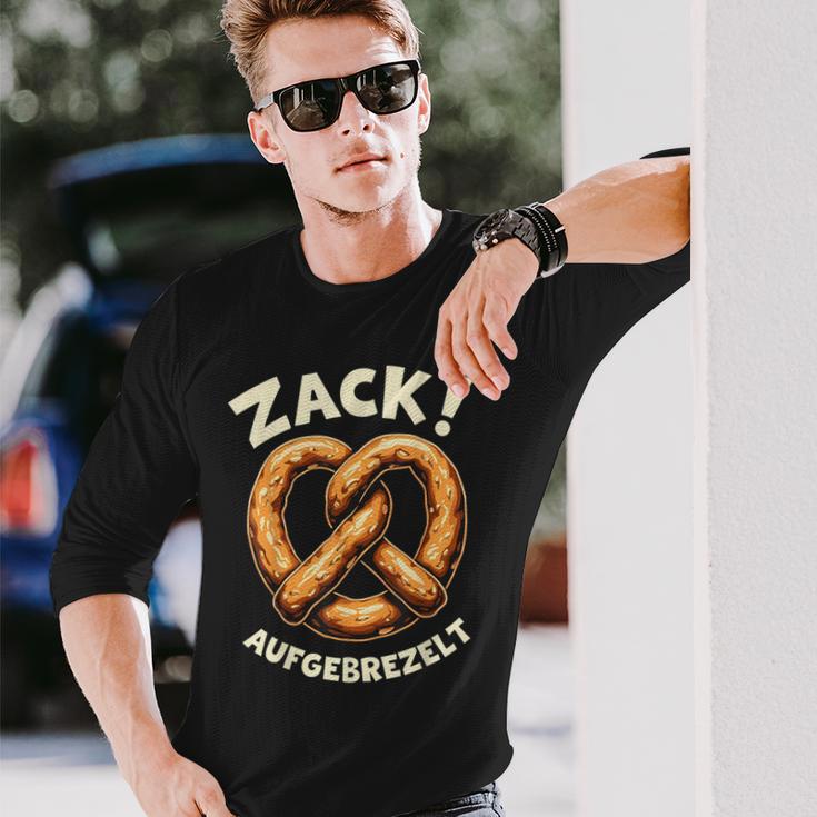 Zack Aufprezelt Humour Oktoberfest Langarmshirts Geschenke für Ihn