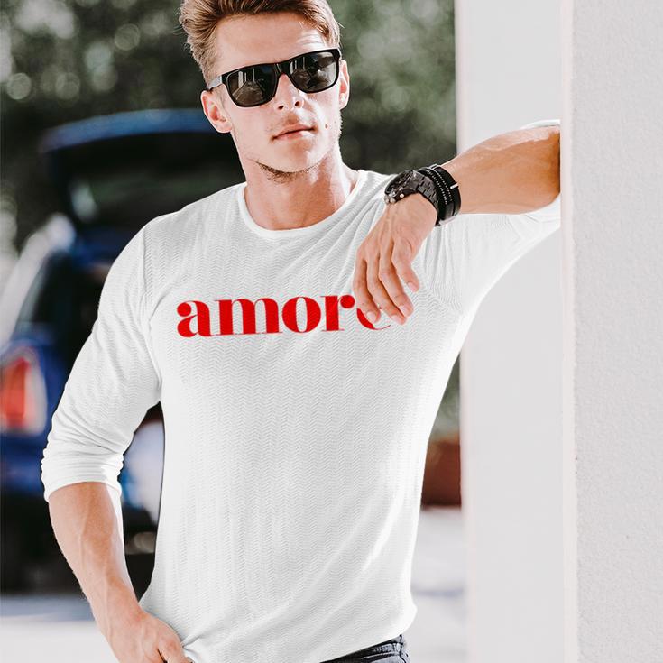 Amore Cute Italian Langarmshirts Geschenke für Ihn