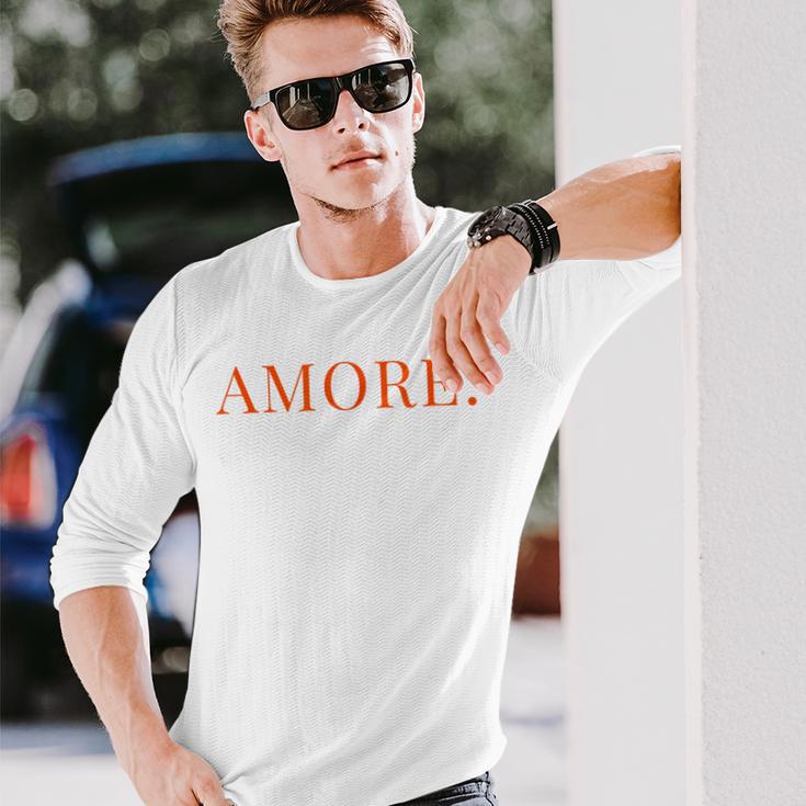 Amore Italian Culture Langarmshirts Geschenke für Ihn