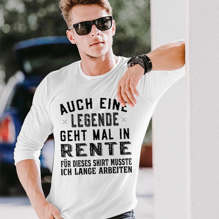 Auch Eine Legende Geht Mal In Retire Gray Langarmshirts Geschenke für Ihn