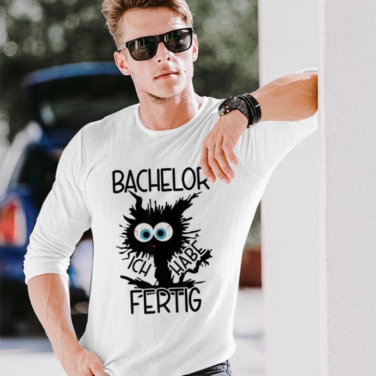 Bachelor Geschafft 2024 Gray Langarmshirts Geschenke für Ihn