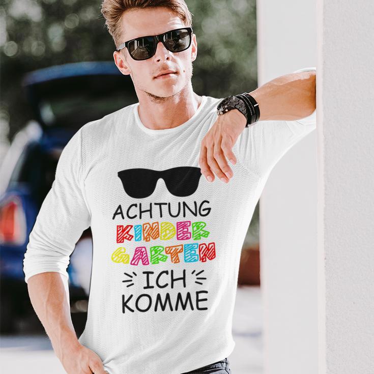 Children's Attention Kindergarten Ich Komme 1St Tag Kita Langarmshirts Geschenke für Ihn