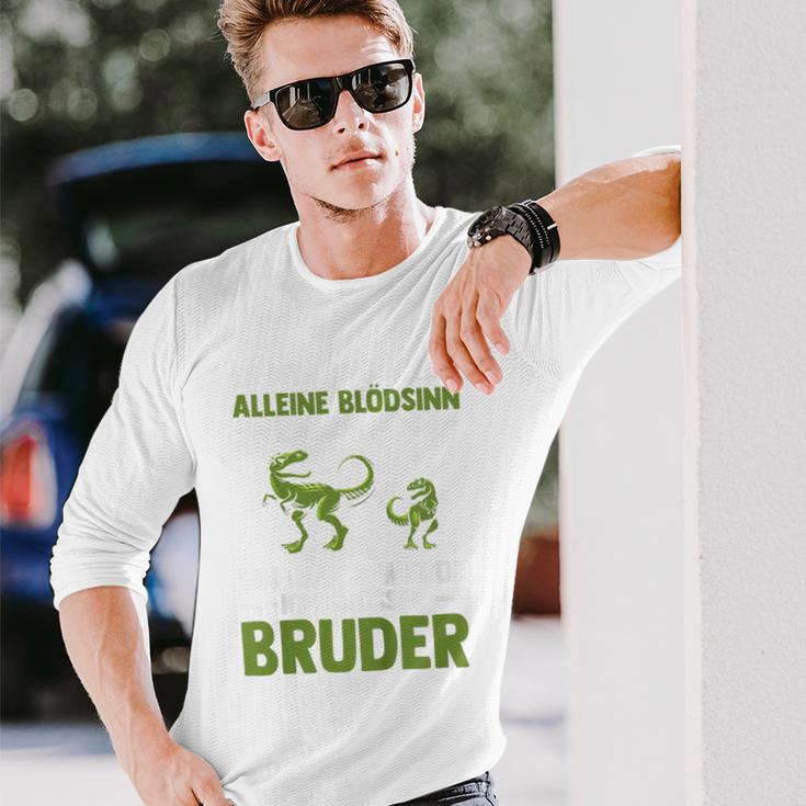 Children's Ein Glück Werde Ich Großer Bruder Dinosaur Langarmshirts Geschenke für Ihn