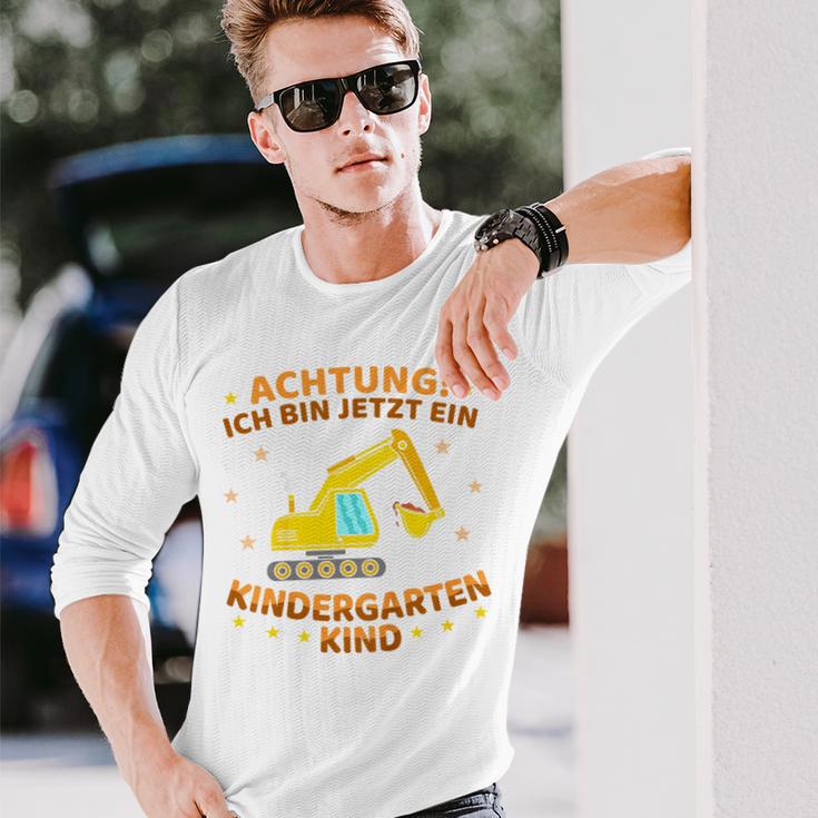 Children's Ich Bin Jetzt Ein Kindergartenkind Excavator Kindergarten Start Langarmshirts Geschenke für Ihn