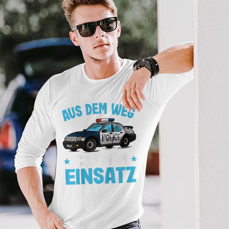 Children's Police Aus Dem Weg Bin Im Einsatz Boys Police Langarmshirts Geschenke für Ihn