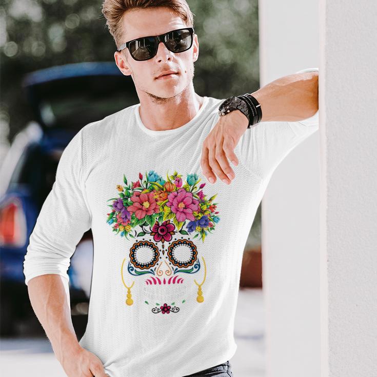 Dia De Los Muertos Costume Replacement Fancy Dress Costume Carnival Langarmshirts Geschenke für Ihn