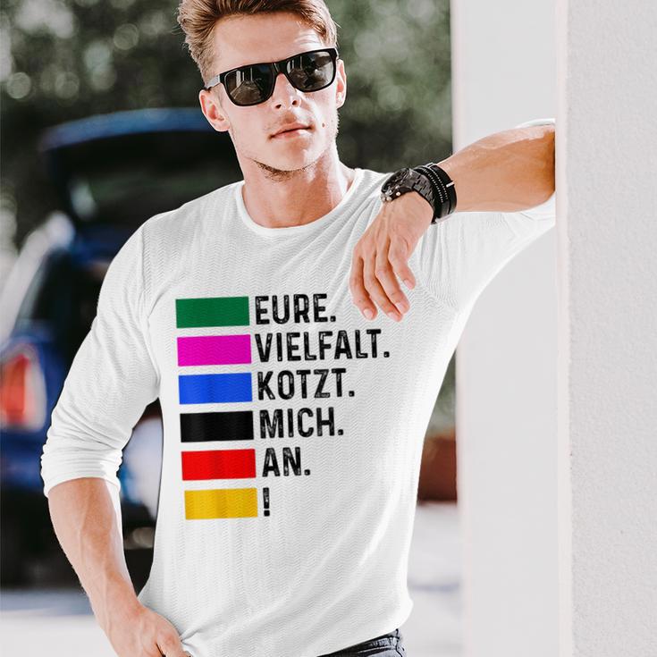 Eureielfalt Kotzt Mich An Gray Langarmshirts Geschenke für Ihn