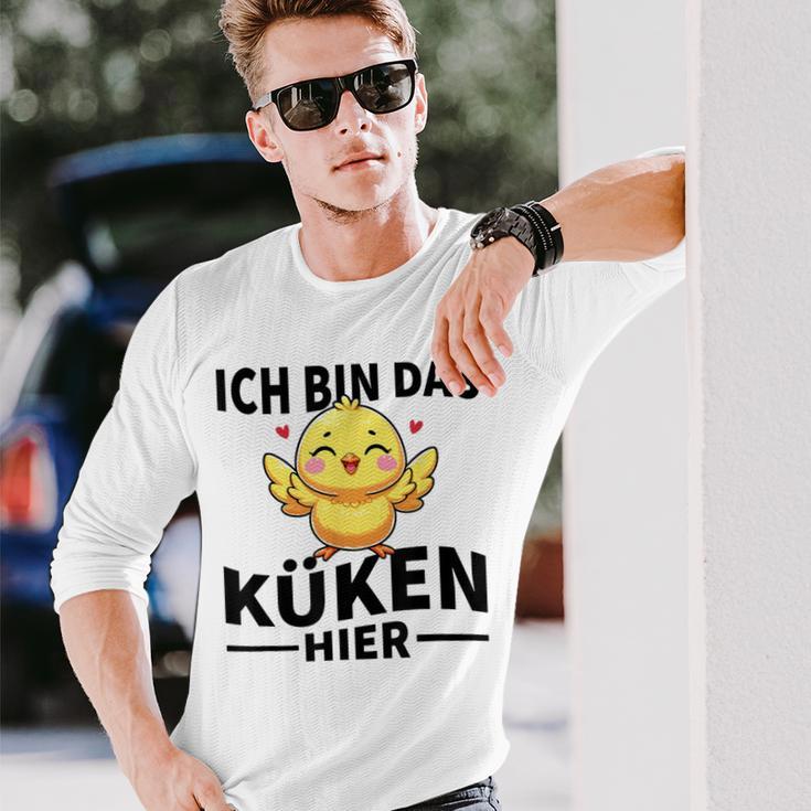 Ich Bin Das Küken Hier Kücken Langarmshirts Geschenke für Ihn