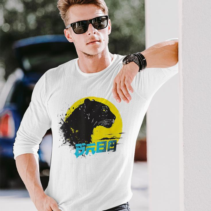 Jaguar Japanese Summer Street Wear Urban Vintage Long Sleeve T-Shirt Gifts for Him