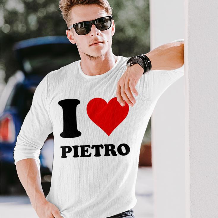 I Love Pietro Langarmshirts Geschenke für Ihn