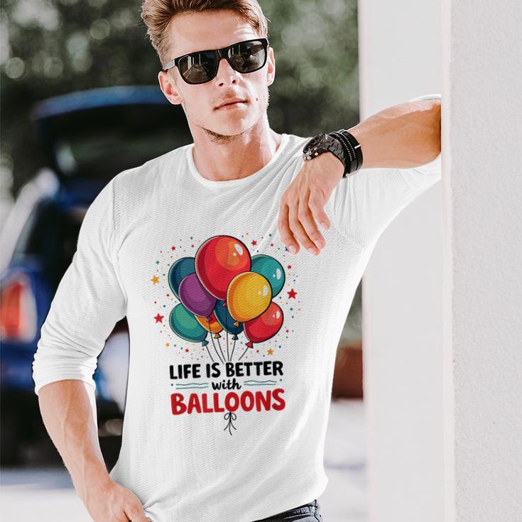 Lustiger Looner Mit Aufschrift „I Love Balloons“ Für Ballonliebhaber Langarmshirts Geschenke für Ihn