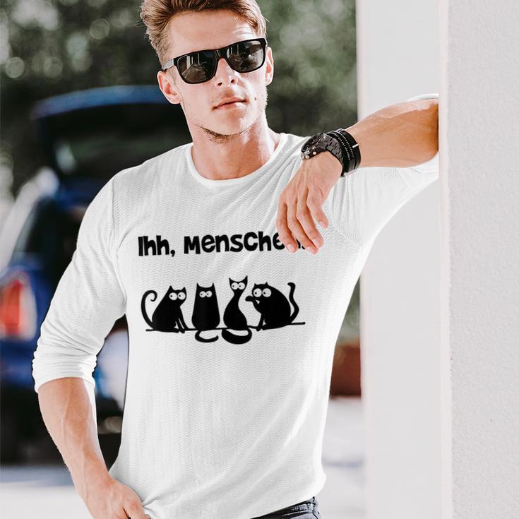 Her Menschen Cat Cat Motif Langarmshirts Geschenke für Ihn