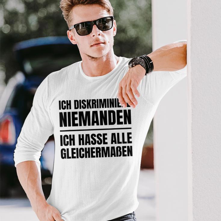 Misanthrop Menschenfeind Gray Langarmshirts Geschenke für Ihn